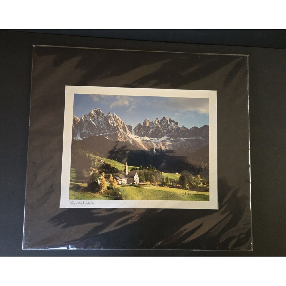 Scanlan Rocky Cathedrals Dolomites, Italy Photo Original Wrapping 20x18 Matted - Picture 4 of 9